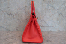 将图片加载到图库查看器，HERMES BIRKIN 30 Epsom leather Rouge pivoine T刻印 Hand bag 800080019
