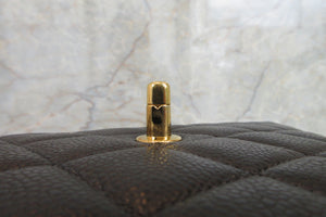 CHANEL/シャネル 中マトラッセシングルフラップチェーンショルダーバッグ キャビアスキン ブラック/ゴールド金具 ショルダーバッグ 700080152