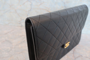 CHANEL/シャネル マトラッセチェーンショルダーバッグ ラムスキン ブラック/ゴールド金具 ショルダーバッグ 700070244