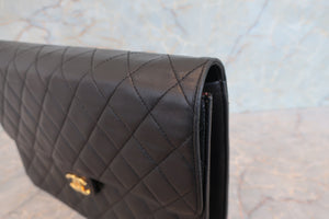CHANEL/シャネル マトラッセチェーンショルダーバッグ ラムスキン ブラック/ゴールド金具 ショルダーバッグ 700070244