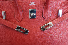 将图片加载到图库查看器，HERMES BIRKIN 25 Togo leather Rouge garance □I刻印 Hand bag 600090070
