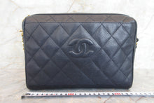 画像をギャラリービューアに読み込む, CHANEL/シャネル マトラッセチェーンショルダーバッグ キャビアスキン ネイビー/ゴールド金具 ショルダーバッグ 700050075

