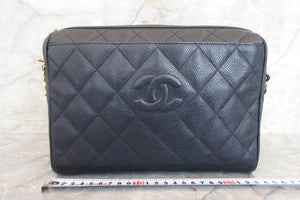 CHANEL/シャネル マトラッセチェーンショルダーバッグ キャビアスキン ネイビー/ゴールド金具 ショルダーバッグ 700050075