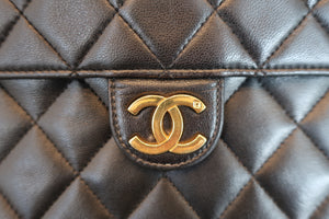 CHANEL/シャネル マトラッセチェーンショルダーバッグ ラムスキン ブラック/ゴールド金具 ショルダーバッグ 700070244