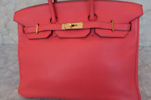 Load image into Gallery viewer, HERMES BIRKIN 35 Clemence leather Bougainvillier □N Engraving Hand bag 600040014
