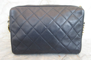 CHANEL/シャネル マトラッセチェーンショルダーバッグ キャビアスキン ネイビー/ゴールド金具 ショルダーバッグ 700050075