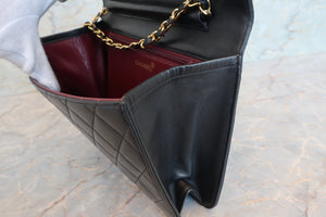 CHANEL/シャネル マトラッセチェーンショルダーバッグ ラムスキン ブラック/ゴールド金具 ショルダーバッグ 700070244