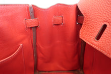 将图片加载到图库查看器，HERMES BIRKIN 25 Togo leather Rouge garance □I刻印 Hand bag 600090070
