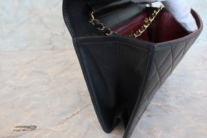 CHANEL/シャネル マトラッセチェーンショルダーバッグ ラムスキン ブラック/ゴールド金具 ショルダーバッグ 700070244