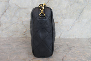 CHANEL/シャネル マトラッセチェーンショルダーバッグ キャビアスキン ネイビー/ゴールド金具 ショルダーバッグ 700050075