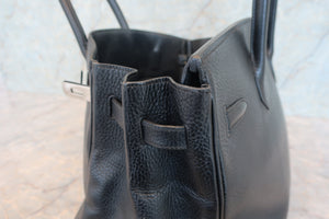 HERMES／エルメス バーキン35 トリヨンクレマンス ブラック □D刻印 ハンドバッグ 700090009