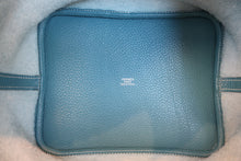 画像をギャラリービューアに読み込む, HERMES／エルメス ピコタンロックＭＭ トリヨンクレマンス ブルージーン □P刻印 ハンドバッグ 800020059
