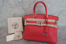 Load image into Gallery viewer, HERMES BIRKIN 30 Clemence leather Bougainvillier □M Engraving Hand bag 600080026
