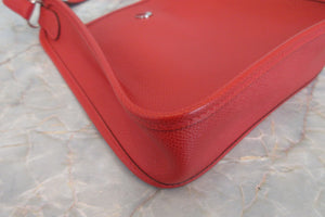 HERMES／エルメス ヴェスパＴＰＭ ヴォーエプソン ヴァーミリオン □H刻印 ショルダーバッグ 700070055