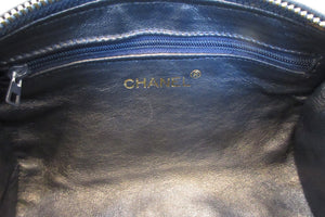 CHANEL/シャネル ココマークフリンジチェーンショルダーバッグ ラムスキン ネイビー/ゴールド金具 ショルダーバッグ 700070210