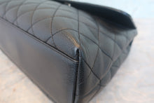 Load image into Gallery viewer, CHANEL Matelasse trapezoid hand bag Caviar skin Black/Silver hadware Hand bag 700120159
