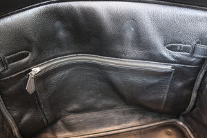 HERMES／エルメス バーキン35 トリヨンクレマンス ブラック □D刻印 ハンドバッグ 700090009