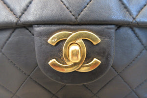 CHANEL/シャネル ミニマトラッセシングルフラップチェーンショルダーバッグ ラムスキン ブラック/ゴールド金具 ショルダーバッグ 600120148