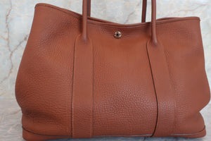 HERMES／エルメス ガーデンパーティPM ネゴンダ ブラウン □N刻印 トートバッグ 700060214