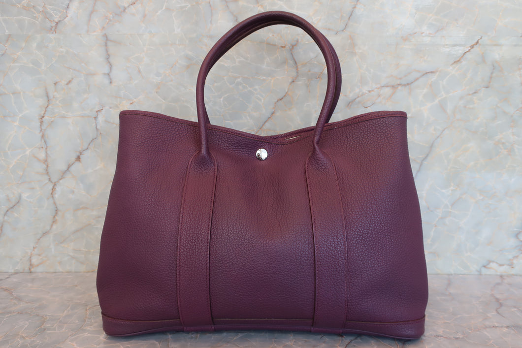 HERMES／エルメス ガーデンパーティPM ネゴンダ カシス □O刻印 トートバッグ 700110111