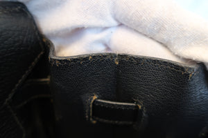 HERMES／エルメス バーキン35 トリヨンクレマンス ブラック □D刻印 ハンドバッグ 700090009