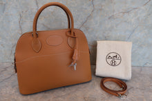 Load image into Gallery viewer, HERMES  BOLIDE 31 Box carf leather Natural □O Engraving Shoulder bag 700100041

