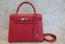 画像をギャラリービューアに読み込む, HERMES／エルメス ケリー28 クシュベル ルージュヴィフ 〇W刻印 ショルダーバッグ 800020021
