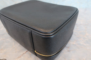 CHANEL/シャネル ココマーク2WAYバニティ キャビアスキン ブラック/ゴールド金具 バニティ 700070261