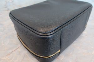 CHANEL/シャネル ココマーク2WAYバニティ キャビアスキン ブラック/ゴールド金具 バニティ 700070261