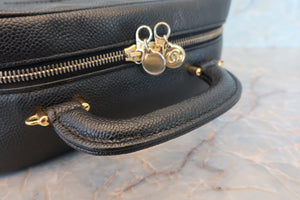 CHANEL/シャネル ココマーク2WAYバニティ キャビアスキン ブラック/ゴールド金具 バニティ 700070261