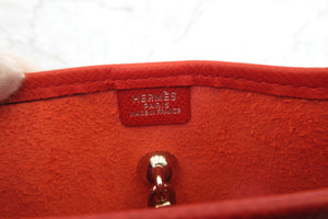 HERMES／エルメス ヴェスパＴＰＭ ヴォーエプソン ヴァーミリオン □H刻印 ショルダーバッグ 700070055
