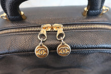 画像をギャラリービューアに読み込む, CHANEL/シャネル ココマーク2WAYバニティ キャビアスキン ブラック/ゴールド金具 バニティ 700070261
