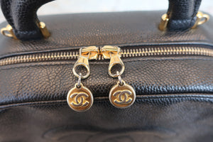 CHANEL/シャネル ココマーク2WAYバニティ キャビアスキン ブラック/ゴールド金具 バニティ 700070261