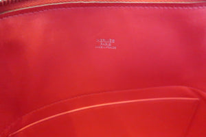 HERMES／BOLIDE 31 Epsom leather Rouge pivoine X Engraving Shoulder bag 600050109