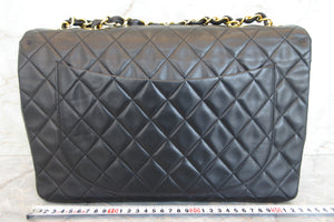 CHANEL/シャネル デカマトラッセシングルフラップチェーンショルダーバッグ ラムスキン ブラック/ゴールド金具 ショルダーバッグ 700070067