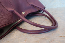 将图片加载到图库查看器，HERMES  GARDEN PARTY PM Negonda leather Cassis □O刻印 Tote bag 700110111
