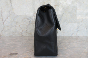 CHANEL/シャネル デカマトラッセシングルフラップチェーンショルダーバッグ ラムスキン ブラック/ゴールド金具 ショルダーバッグ 700070067