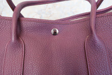 将图片加载到图库查看器，HERMES  GARDEN PARTY PM Negonda leather Cassis □O刻印 Tote bag 700110111
