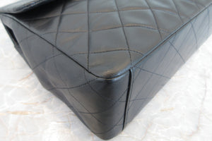 CHANEL/シャネル デカマトラッセシングルフラップチェーンショルダーバッグ ラムスキン ブラック/ゴールド金具 ショルダーバッグ 700070067