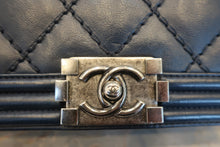 Load image into Gallery viewer, CHANEL LeBOY CHANEL chain shoulder bag Lambskin Navy/Silver hadware Shoulder bag 600110073
