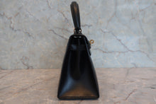 将图片加载到图库查看器，HERMES MINI KELLY 20 Box carf leather Black ○S刻印 Shoulder bag 800070059
