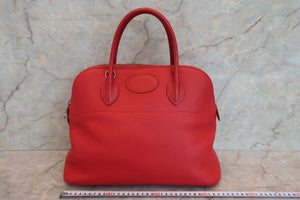 HERMES／エルメス ボリード35 トリヨンクレマンス ルージュヴィフ □G刻印 ショルダーバッグ 700070179