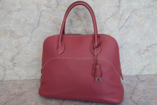 将图片加载到图库查看器，HERMES BOLIDE RELAX 35 Sikkim leather Bois de rose □P刻印 Hand bag 600090071
