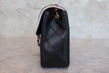Load image into Gallery viewer, CHANEL Mini Matelasse chain shoulder bag Lambskin Black/White/Gold hadware Shoulder bag 800080235
