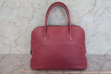 将图片加载到图库查看器，HERMES BOLIDE RELAX 35 Sikkim leather Bois de rose □P刻印 Hand bag 600090071
