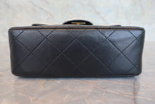 Load image into Gallery viewer, CHANEL Mini Matelasse chain shoulder bag Lambskin Black/White/Gold hadware Shoulder bag 800080235
