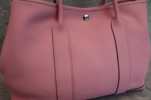 HERMES GARDEN PARTY PM Negonda leather Pink □O刻印 Tote bag 600100004