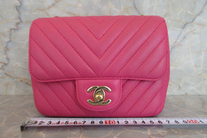 CHANEL/シャネル Vステッチチェーンショルダーバッグ ラムスキン ピンク/ゴールド金具 ショルダーバッグ 700050123