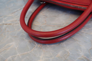 HERMES／エルメス ボリード35 トリヨンクレマンス ルージュヴィフ □G刻印 ショルダーバッグ 700070179