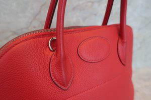 HERMES／エルメス ボリード35 トリヨンクレマンス ルージュヴィフ □G刻印 ショルダーバッグ 700070179